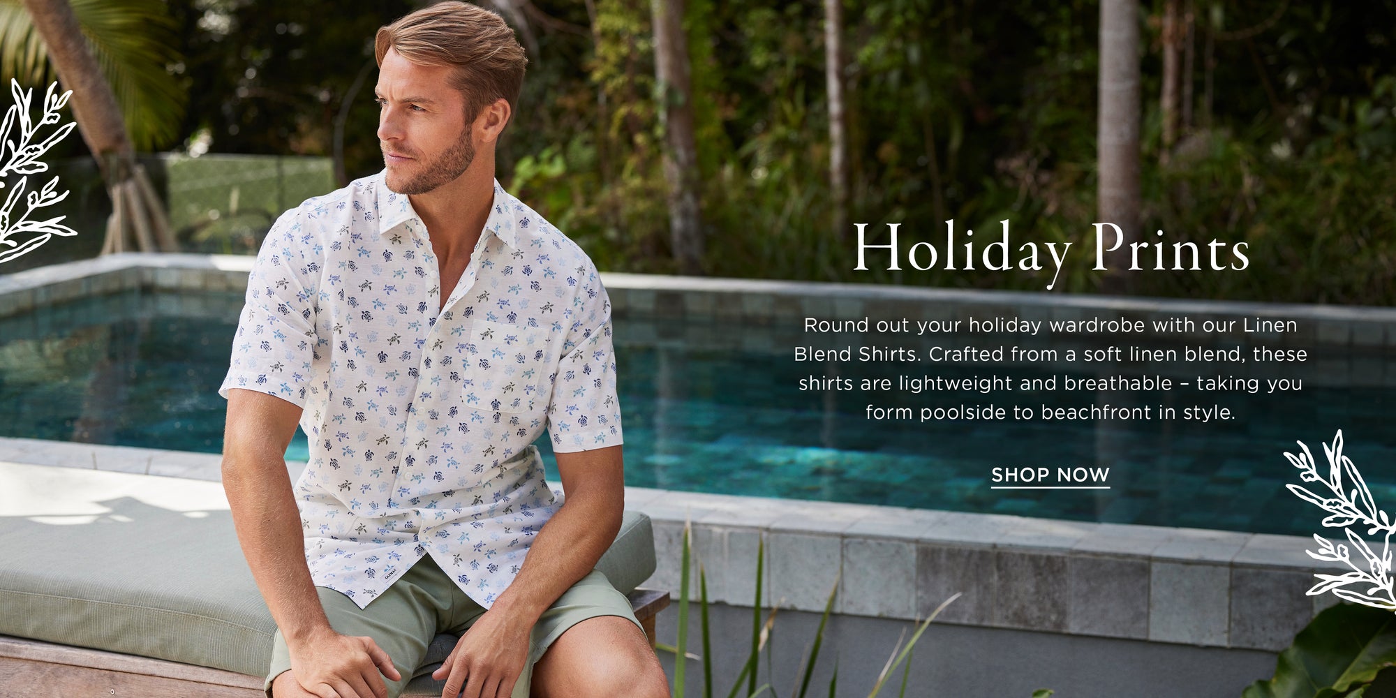 Men's Linen Blend Shirts