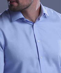 Non-Iron Textured Dobby Check Long Sleeve Shirt - Musk