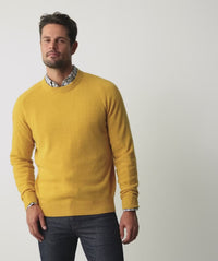 Lambswool Crew Neck Knit - Yellow