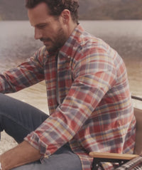 Brushed Twill Multi Check Long Sleeve Shirt - Multi Check