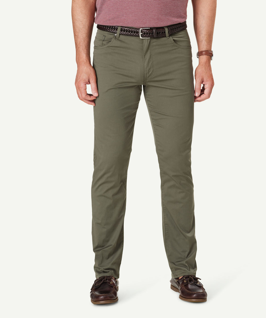 Feather Weight Five Pocket Pants - Khaki - Casual Pants - GAZMAN