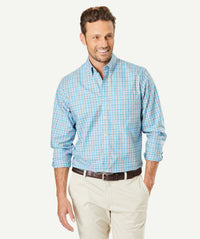 Easy Care Oxford Check Long Sleeve Shirt - Multi Check-GAZMAN-1