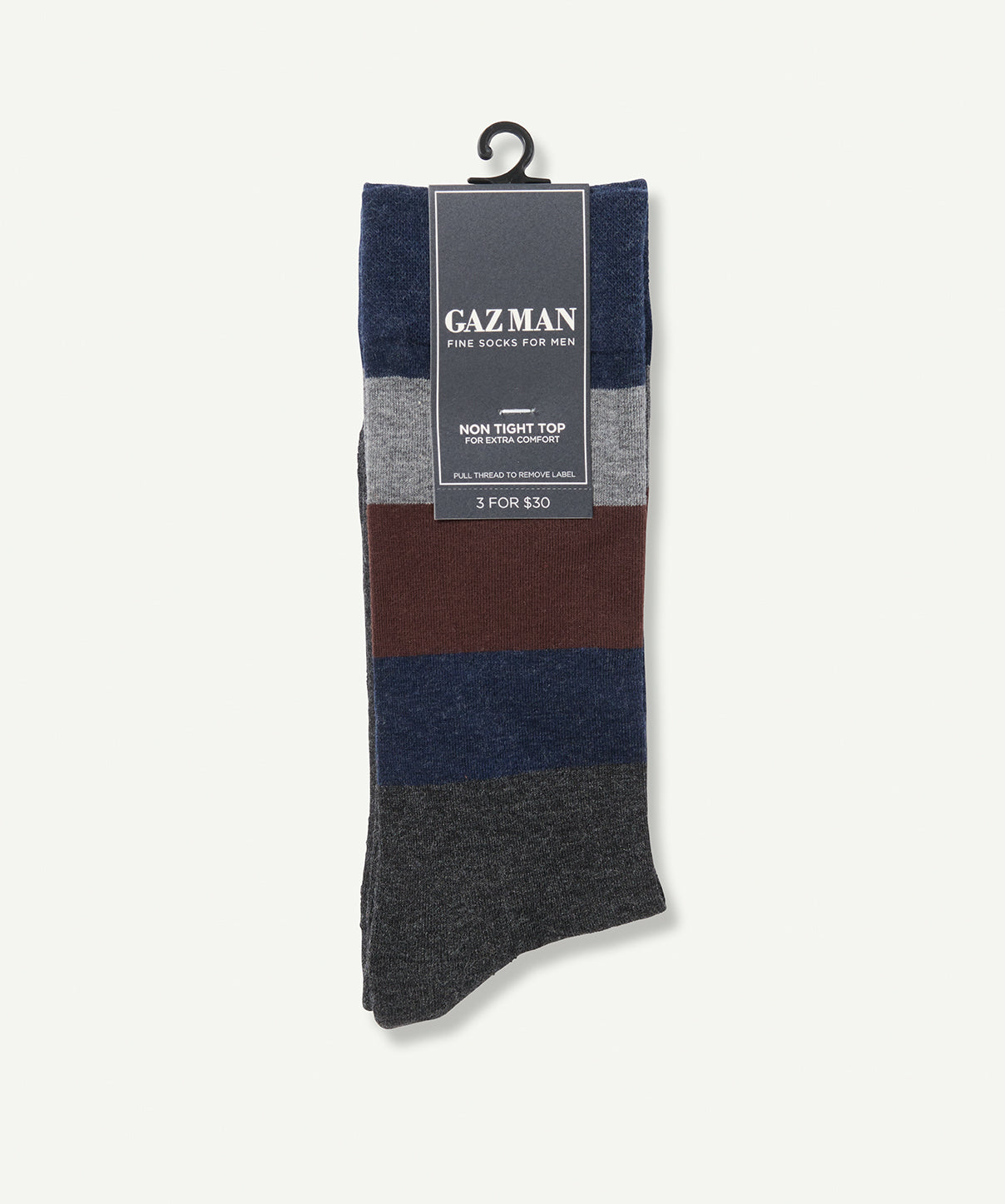 Non Tight Cushion Block Sock - Grey Melange - Socks - GAZMAN