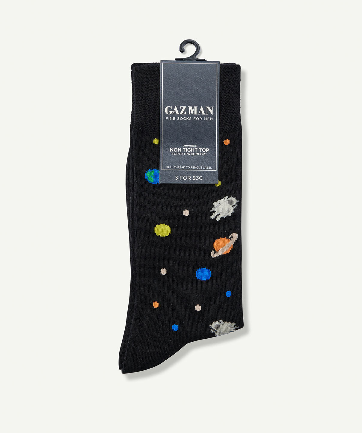 Non Tight Galaxy Sock - Black - Socks - GAZMAN