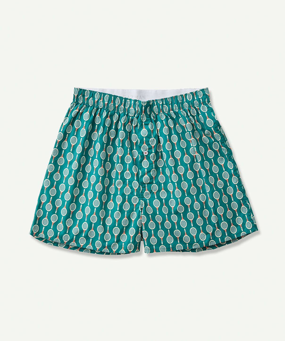 Match Point Print Boxers - Green - Underwear - GAZMAN