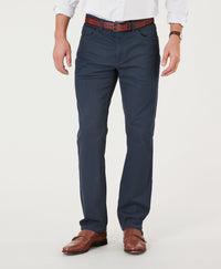 Stretch Bedford Cord Pants - Indigo-GAZMAN-1