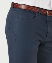Stretch Bedford Cord Pants - Indigo-GAZMAN-3