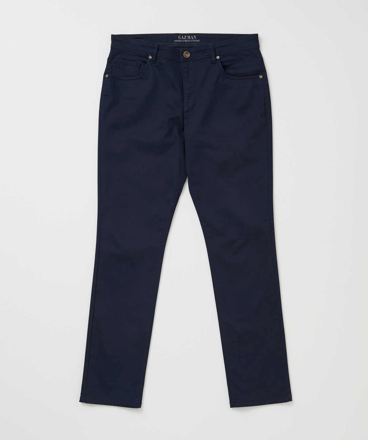 Modern Soft Touch 5 Pocket Pants - Navy-GAZMAN-2