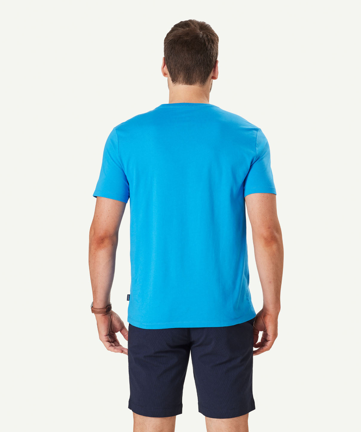 Basic V-Neck T-shirt - Ocean - T-Shirts - GAZMAN