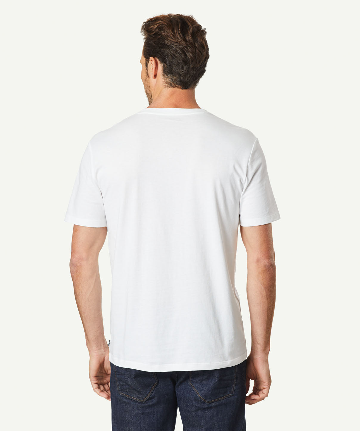 Basic V-Neck T-shirt - White - T-Shirts - GAZMAN