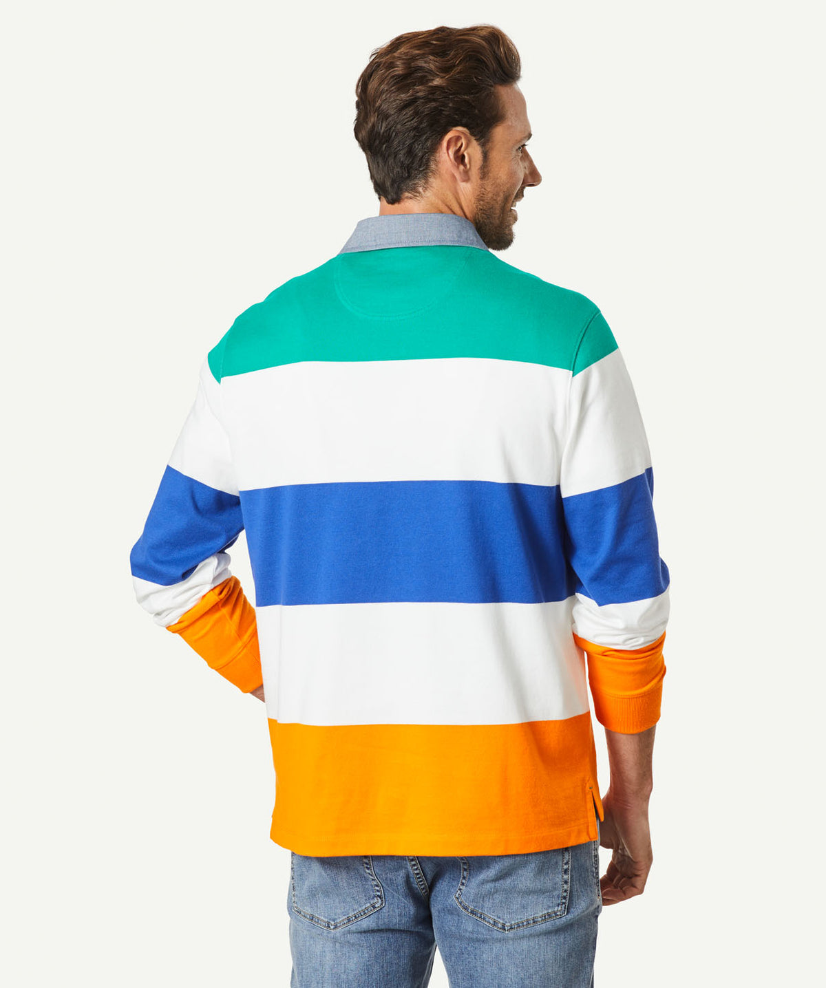 Statement Rugby Jumper - Multi Stripe-GAZMAN-3