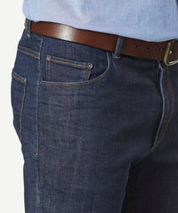 Straight Stretch Jeans - Dark Indigo-GAZMAN-4