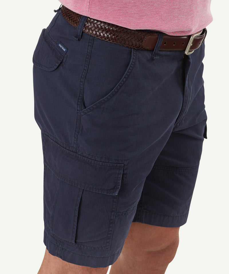 Weekend Ripstop Cargo Shorts - Navy-GAZMAN-4