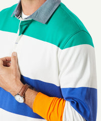 Statement Rugby Jumper - Multi Stripe-GAZMAN-4