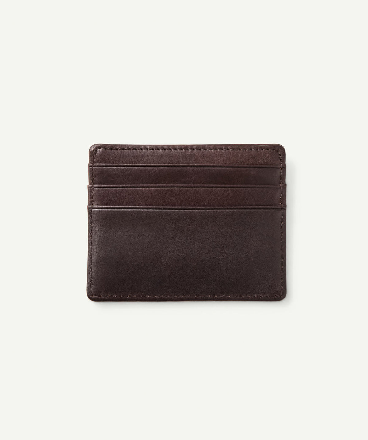Leather Credit Card Holder - Dark Chocolate-GAZMAN
