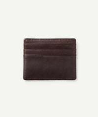 Leather Credit Card Holder - Dark Chocolate-GAZMAN