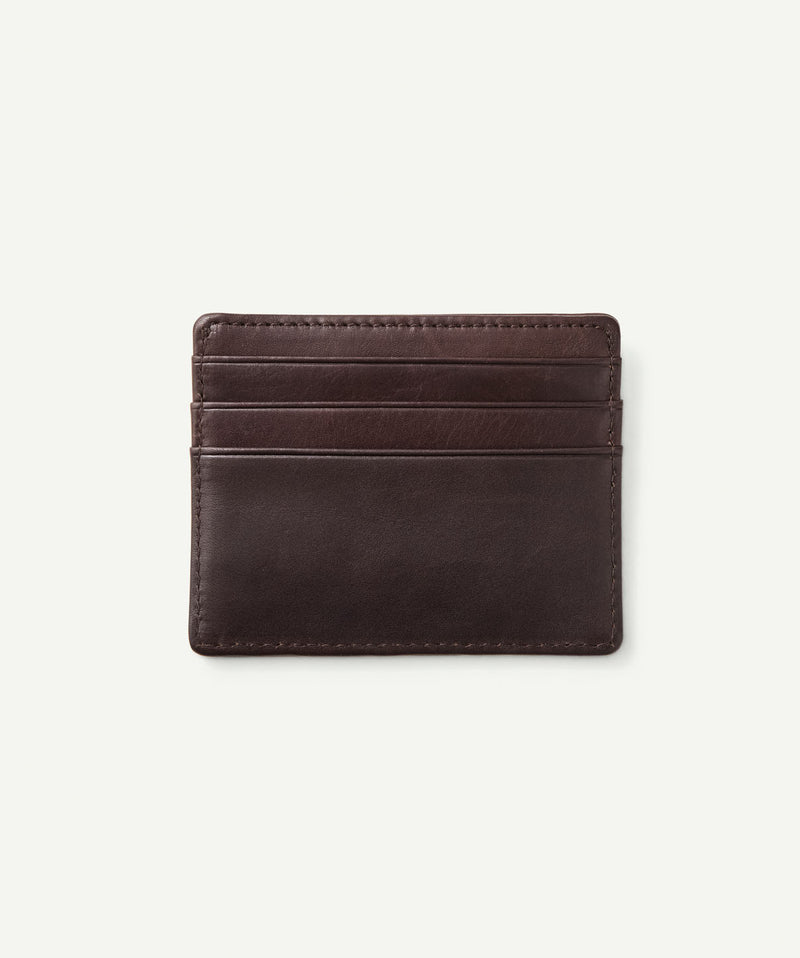 Leather Credit Card Holder - Dark Chocolate-GAZMAN