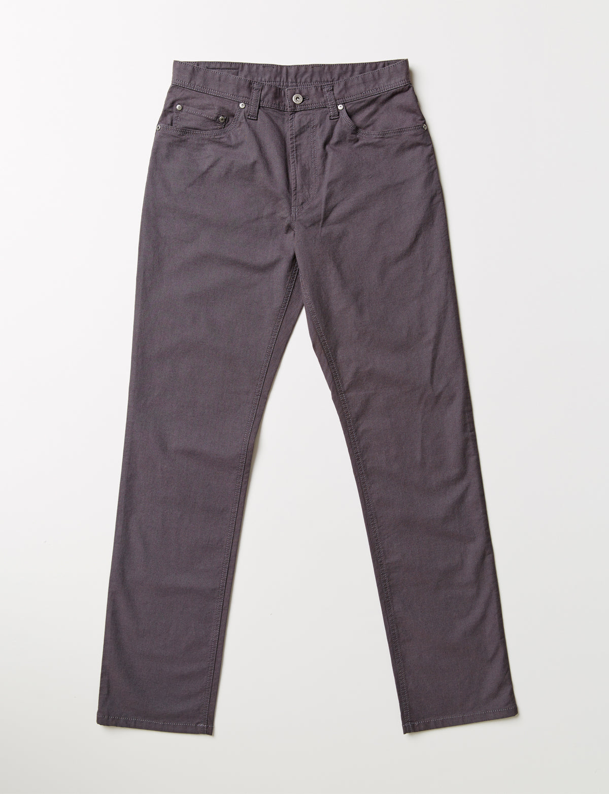 Stretch Dobby 5 Pocket Pants - Grey Mix-GAZMAN-2