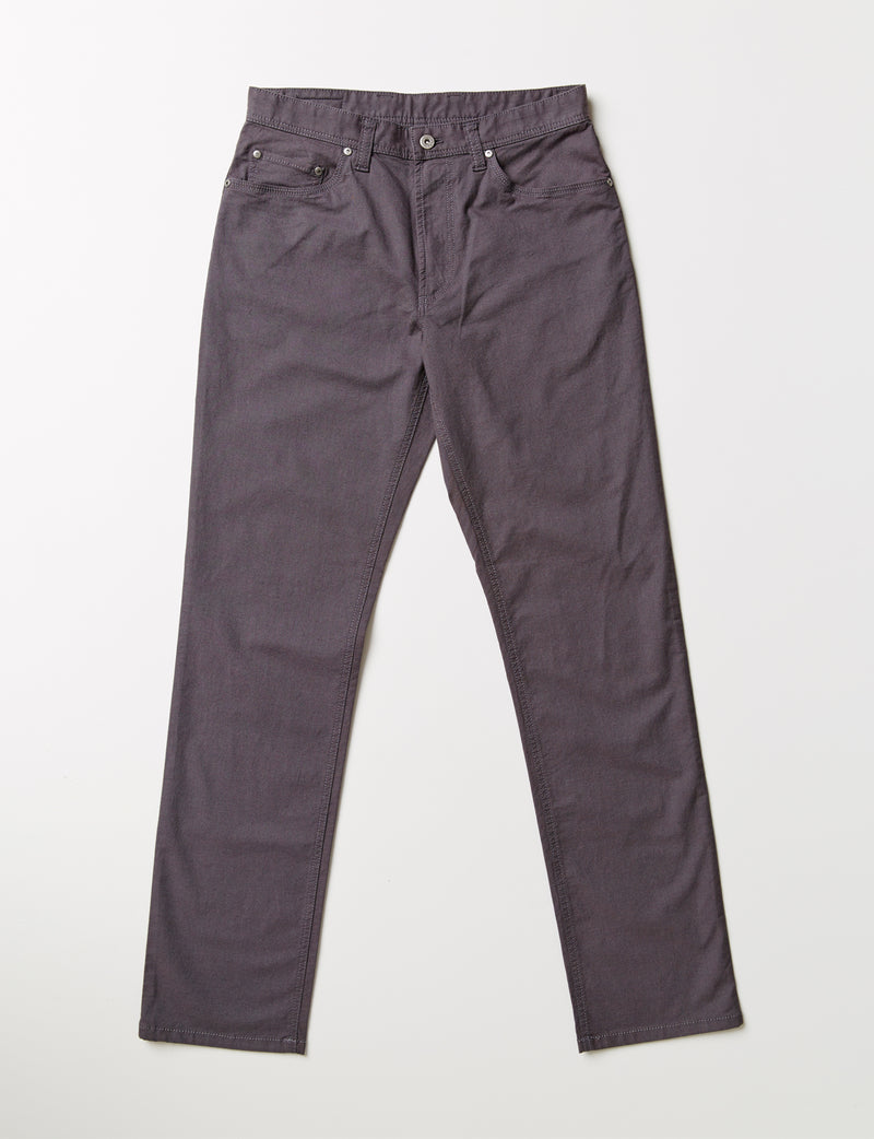 Stretch Dobby 5 Pocket Pants - Grey Mix-GAZMAN-2