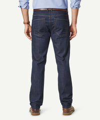 Straight Stretch Jeans - Dark Indigo-GAZMAN-3