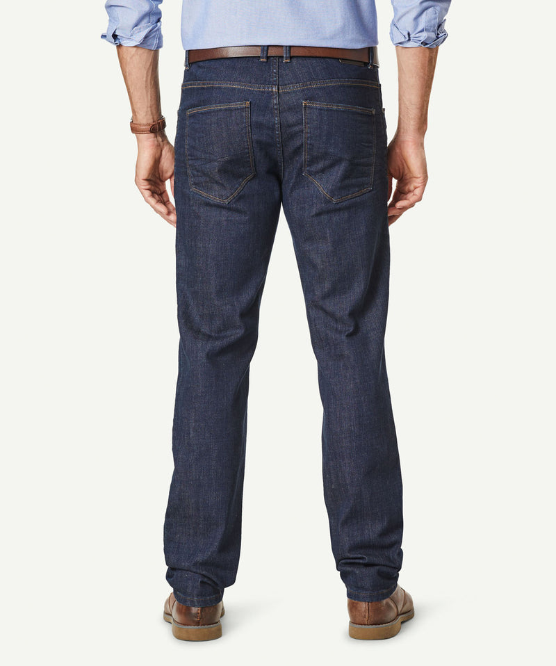 Straight Stretch Jeans - Dark Indigo-GAZMAN-3