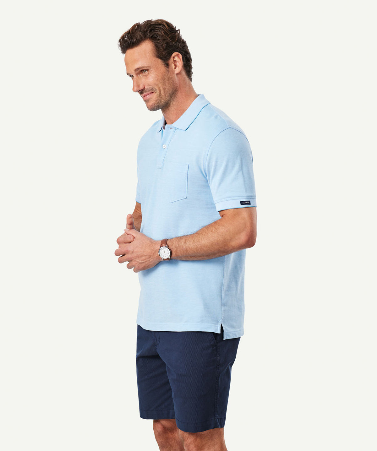 Oxford Pocket Polo Shirt - Sky Blue-GAZMAN