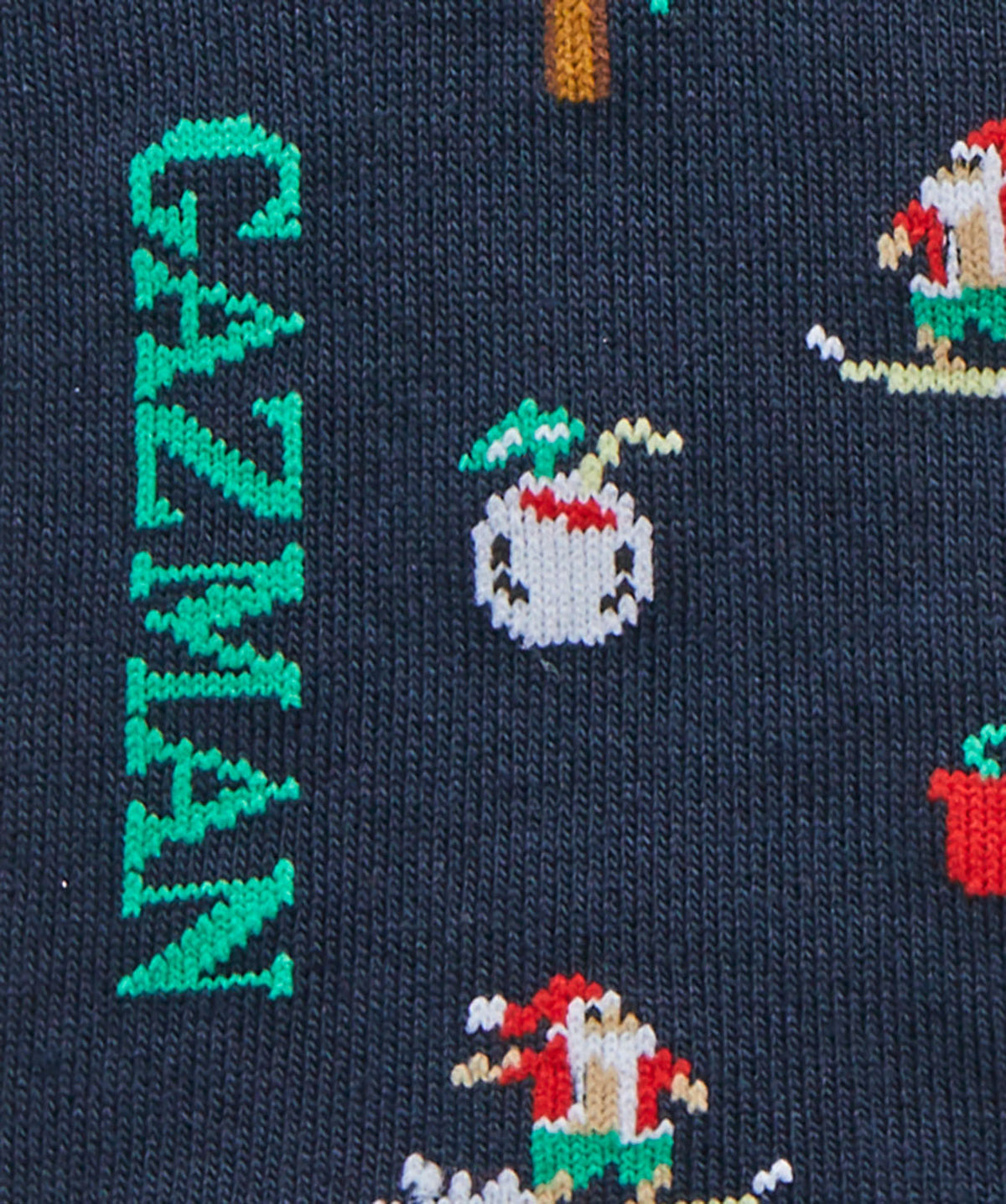 Non Tight Surfing Santa Sock - Navy-GAZMAN